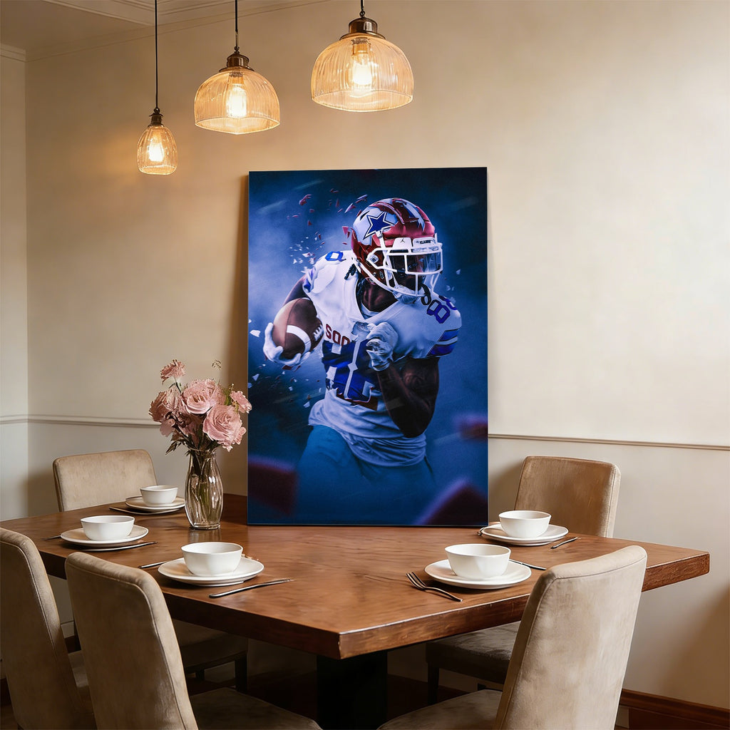 CeeDee Lamb Art Sports Decorative Poster School Dormitory 3 Canvas Wall Art Poster Decor Gift