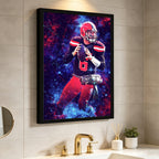 Baker Mayfield Sports Celebrity Art Deco Poster 3 Canvas Wall Art Poster Decor Gift