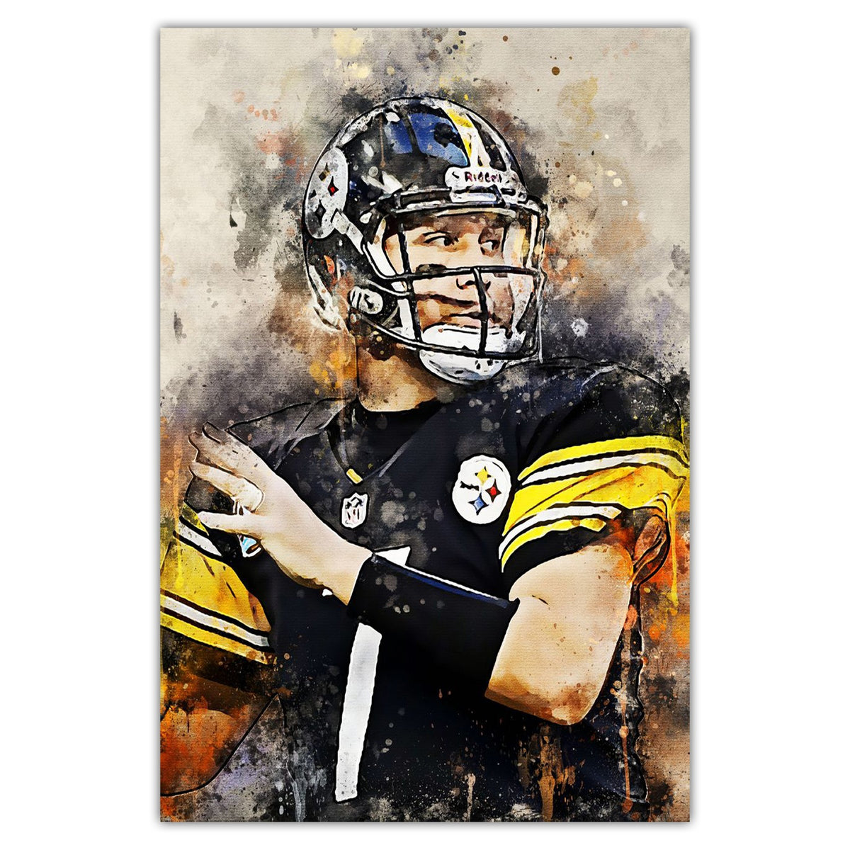 Ben Roethlisberger Celebrity Sports Art Poster School Dining Room Decoration 6 Canvas Wall Art Poster Decor Gift