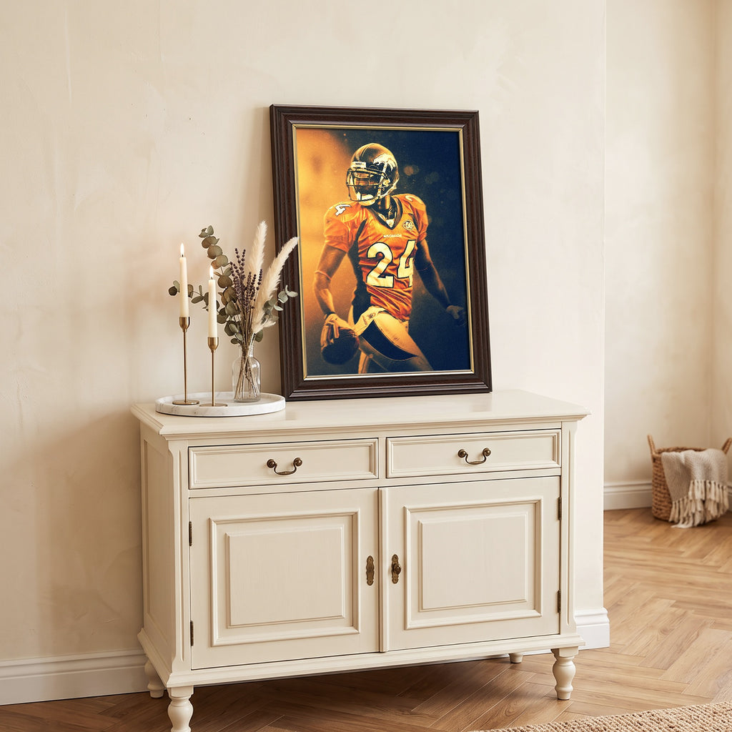 Champ Bailey Art Sports Decorative Poster School Dormitory 2 Canvas Wall Art Poster Decor Gift