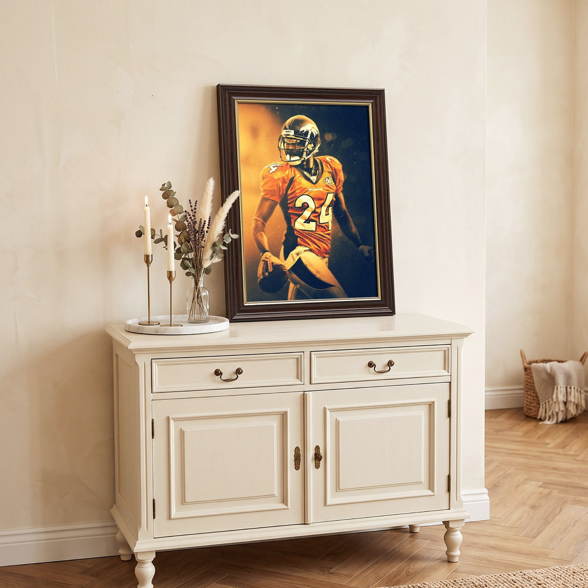 Champ Bailey Art Sports Decorative Poster School Dormitory 2 Canvas Wall Art Poster Decor Gift