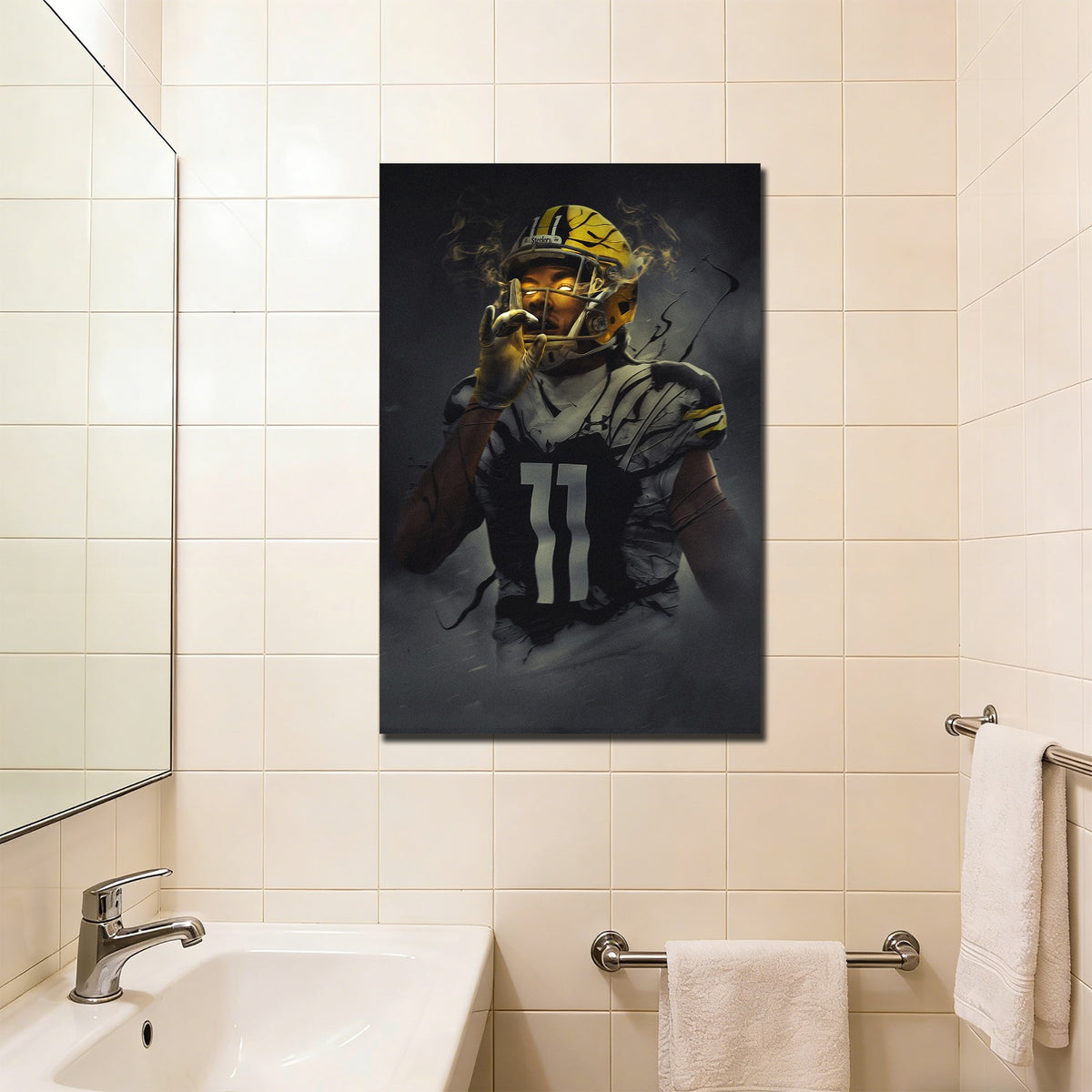 Chase Claypool Art Sports Decorative Poster School Dormitory 0 Canvas Wall Art Poster Decor Gift