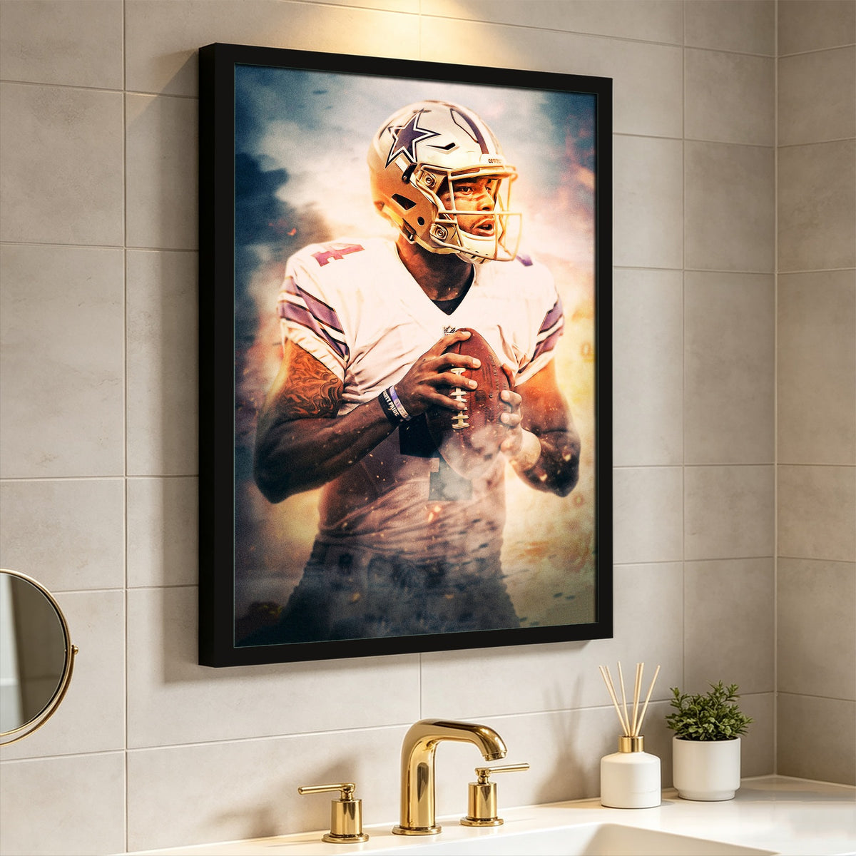 Dak Prescott Celebrity Sports Art Poster School Dining Room Decoration 8 Canvas Wall Art Poster Decor Gift