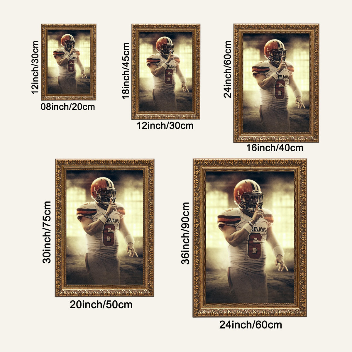 Baker Mayfield Art Sports Decorative Poster School Dormitory 2 Canvas Wall Art Poster Decor Gift