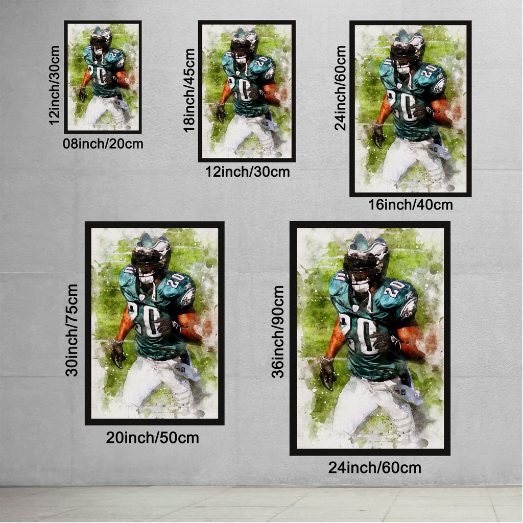 Brian Dawkins Art Poster 1 Canvas Wall Art Poster Decor Gift