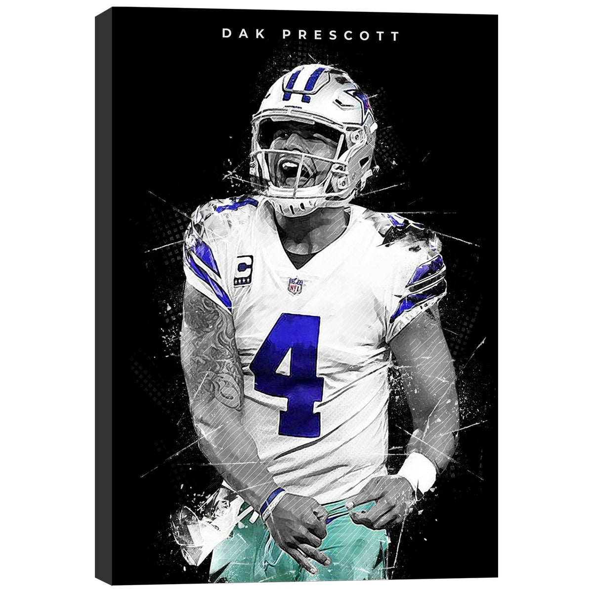 Dak Prescott Art Poster 1 Canvas Wall Art Poster Decor Gift
