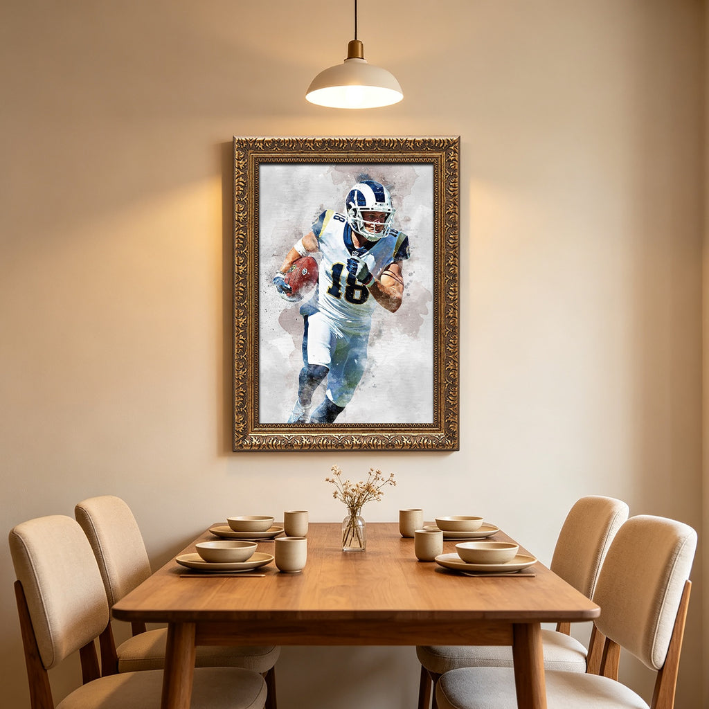 Cooper Kupp Celebrity Sports Art Poster School Dining Room Decoration 7 Canvas Wall Art Poster Decor Gift