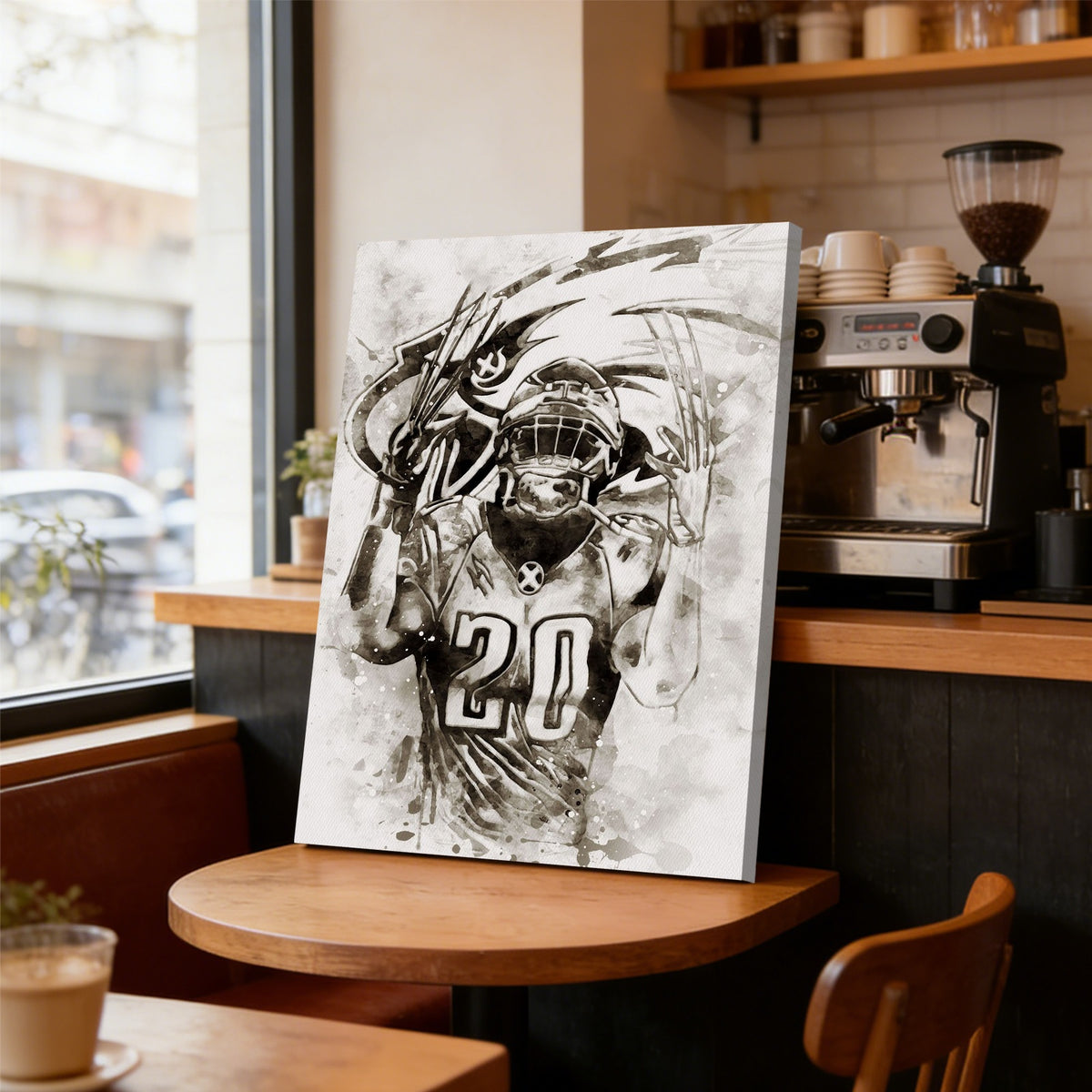Brian Dawkins Art Poster 5 Canvas Wall Art Poster Decor Gift