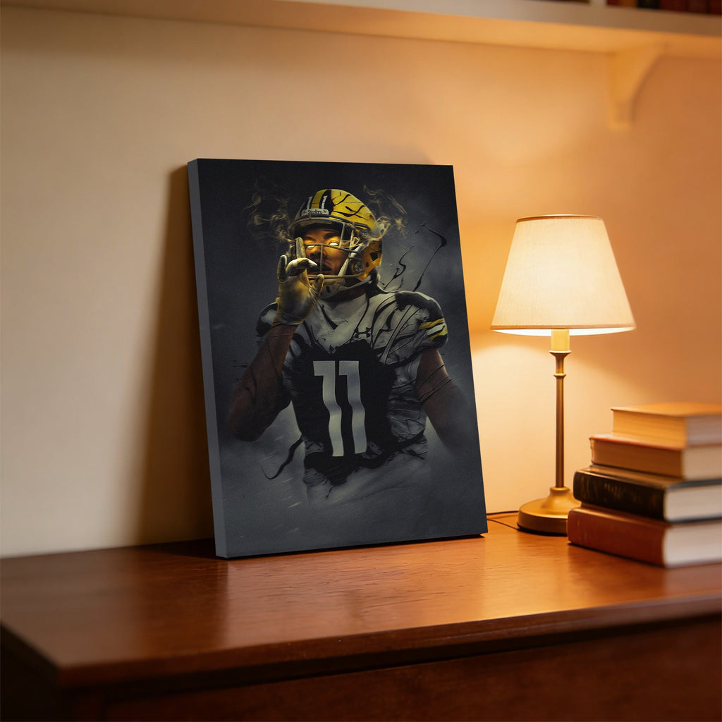 Chase Claypool Art Sports Decorative Poster School Dormitory 0 Canvas Wall Art Poster Decor Gift