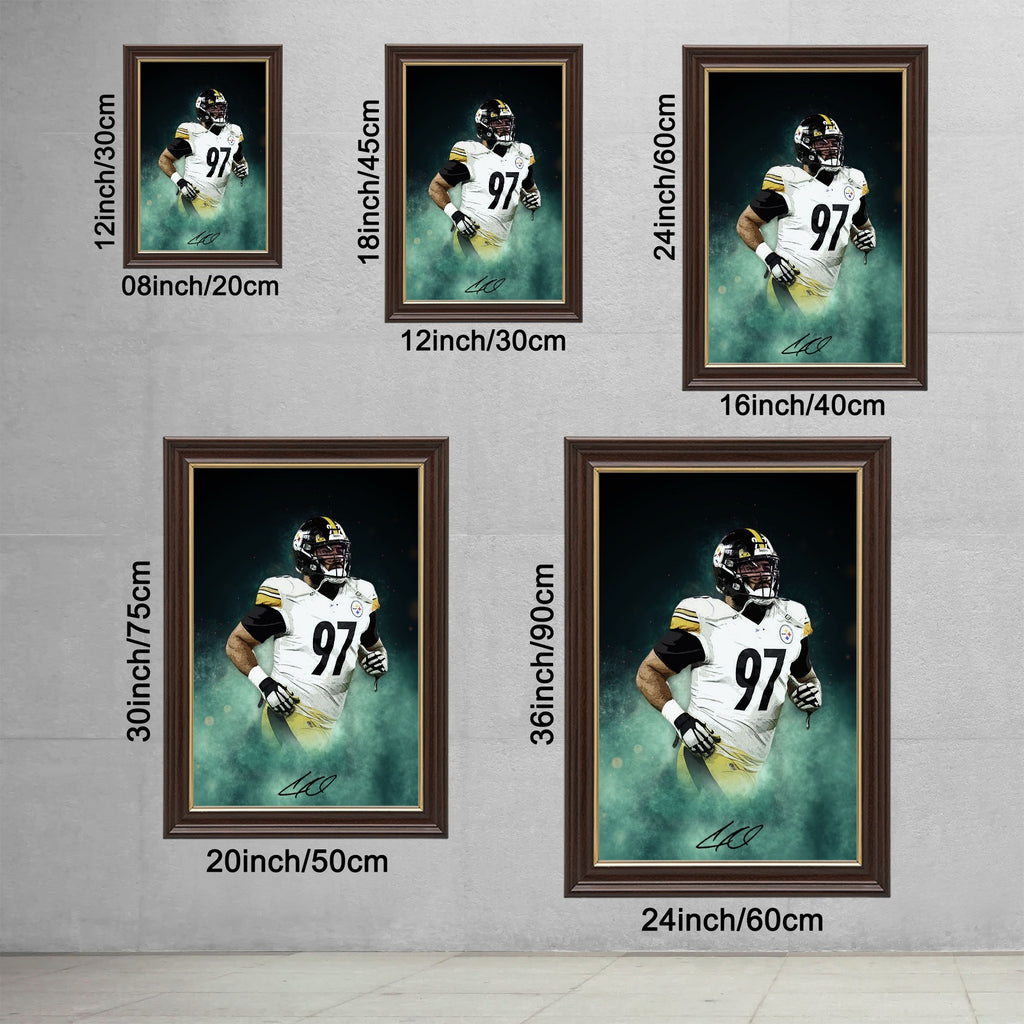 Cameron Heyward Celebrity Sports Art Poster School Dining Room Decoration 4 Canvas Wall Art Poster Decor Gift