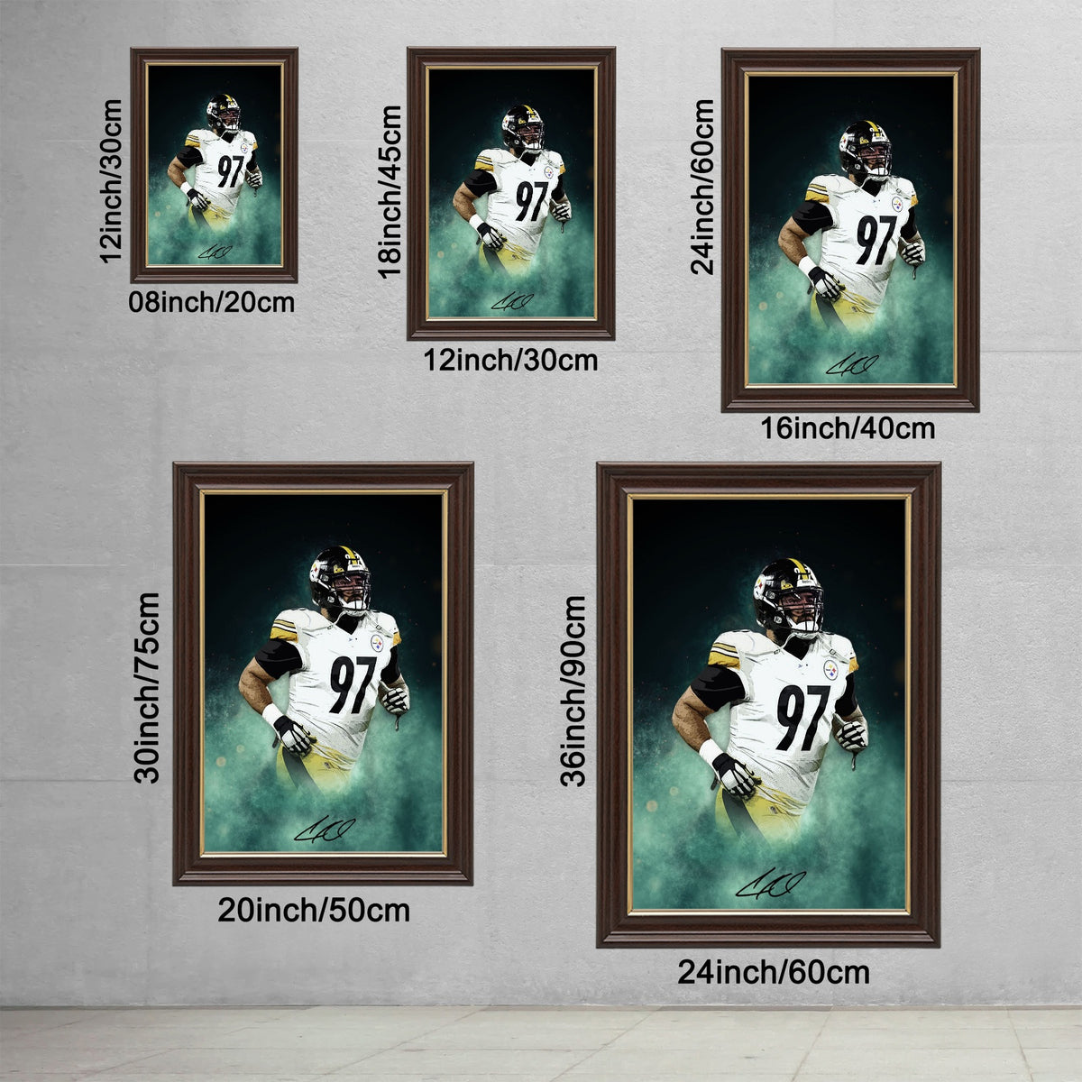 Cameron Heyward Celebrity Sports Art Poster School Dining Room Decoration 4 Canvas Wall Art Poster Decor Gift