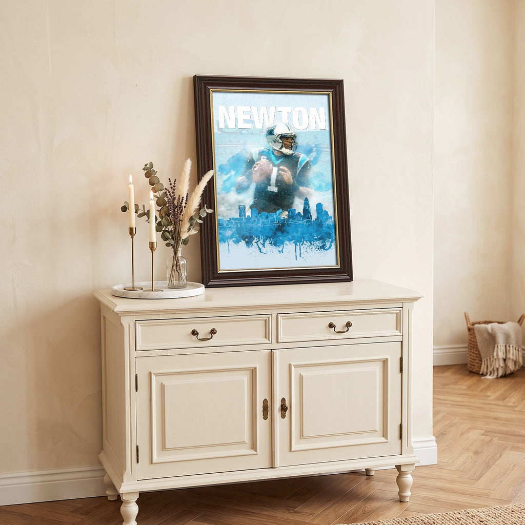 Cam Newton Sports Celebrity Art Deco Poster 4 Canvas Wall Art Poster Decor Gift