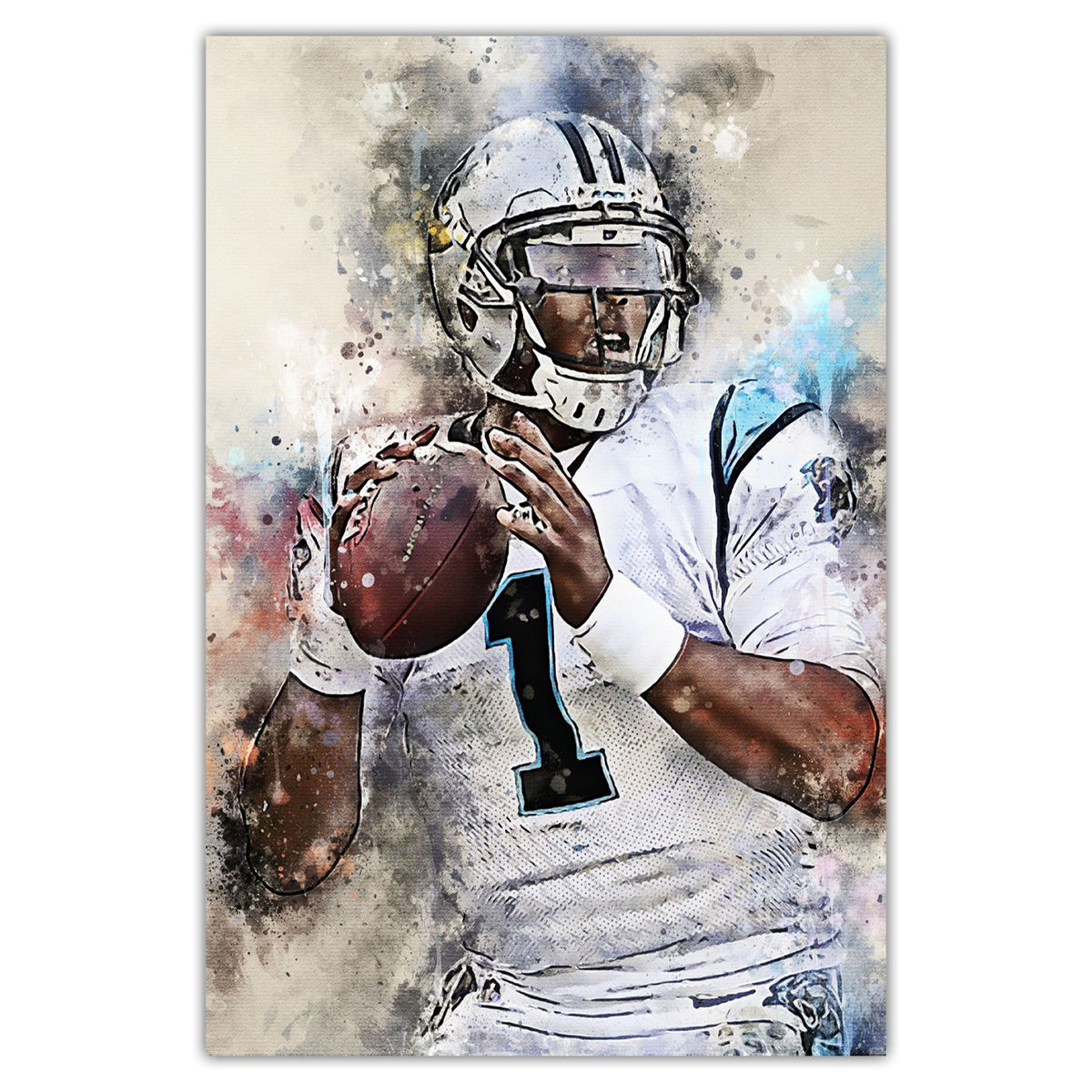 Cam Newton Celebrity Sports Art Poster School Dining Room Decoration 6 Canvas Wall Art Poster Decor Gift