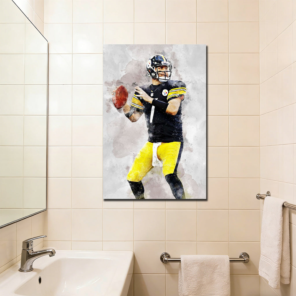 Ben Roethlisberger Celebrity Sports Art Poster School Dining Room Decoration 8 Canvas Wall Art Poster Decor Gift