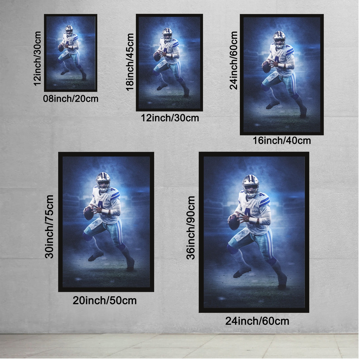 Dak Prescott 1Art Sports Decorative Poster School Dormitory 1 Canvas Wall Art Poster Decor Gift