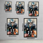 Carson Wentz Celebrity Sports Art Poster School Dining Room Decoration 5 Canvas Wall Art Poster Decor Gift