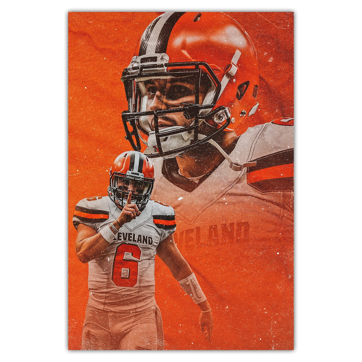 Baker Mayfield Sports Celebrity Art Deco Poster 7 Canvas Wall Art Poster Decor Gift