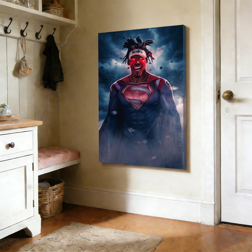 Cam Newton Art Sports Decorative Poster School Dormitory 4 Canvas Wall Art Poster Decor Gift