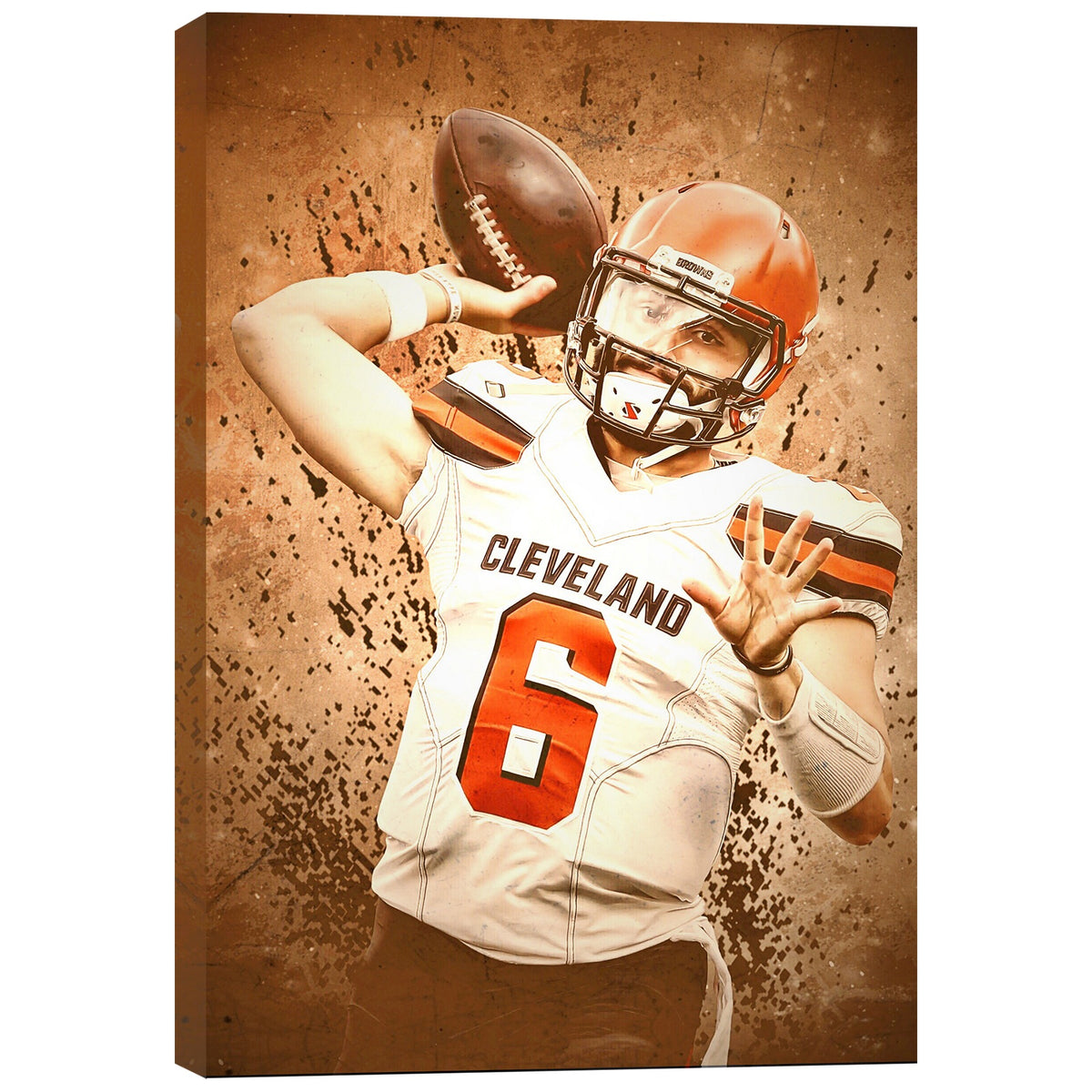 Baker Mayfield Sports Celebrity Art Deco Poster 11 Canvas Wall Art Poster Decor Gift