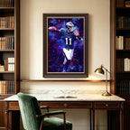 Carson Wentz Sports Celebrity Art Deco Poster 2 Canvas Wall Art Poster Decor Gift