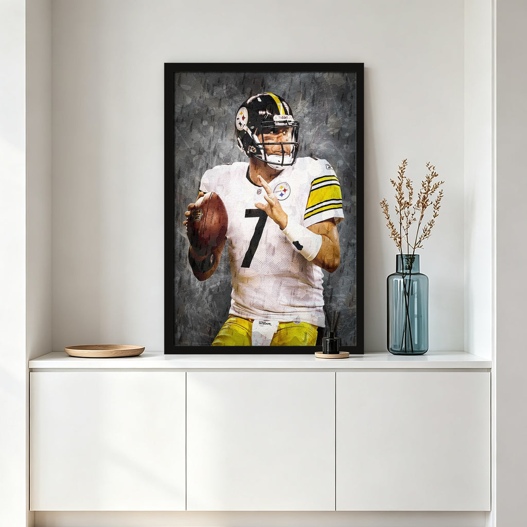 Ben Roethlisberger Celebrity Sports Art Poster School Dining Room Decoration 7 Canvas Wall Art Poster Decor Gift