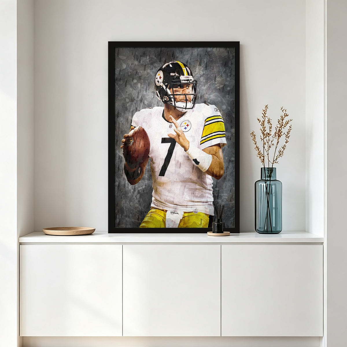 Ben Roethlisberger Celebrity Sports Art Poster School Dining Room Decoration 7 Canvas Wall Art Poster Decor Gift