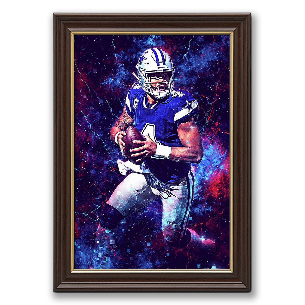 Dak Prescott Sports Celebrity Art Deco Poster 3 Canvas Wall Art Poster Decor Gift