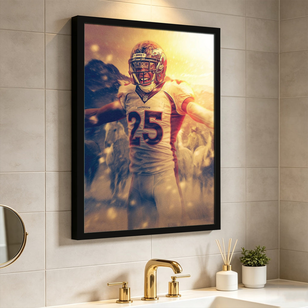 Chris Harris Art Sports Decorative Poster School Dormitory 5 Canvas Wall Art Poster Decor Gift