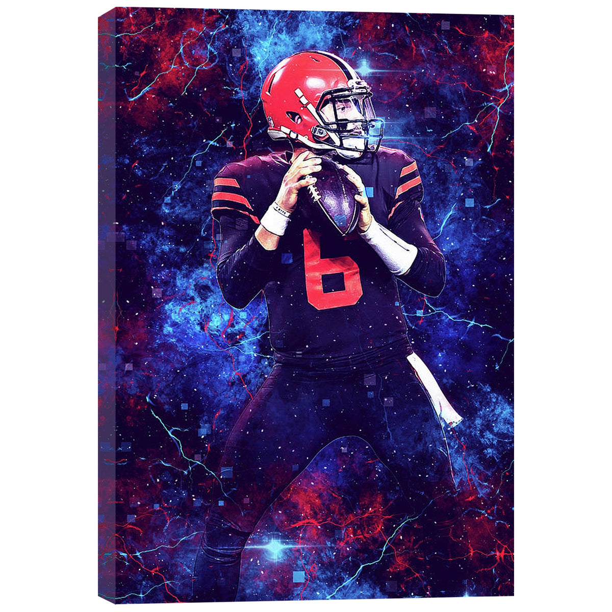 Baker Mayfield Sports Celebrity Art Deco Poster 2 Canvas Wall Art Poster Decor Gift