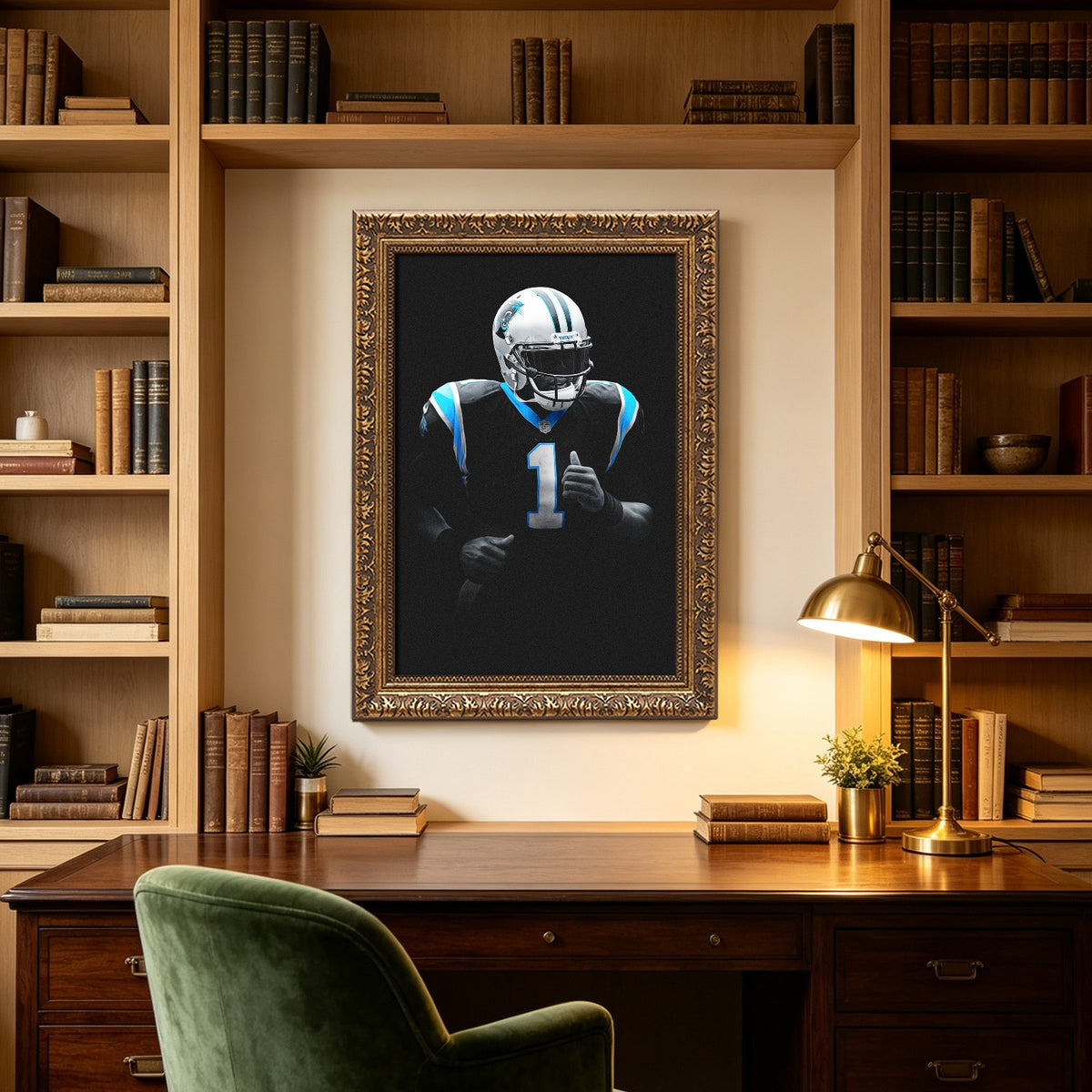 Cam Newton Art Sports Decorative Poster School Dormitory 3 Canvas Wall Art Poster Decor Gift