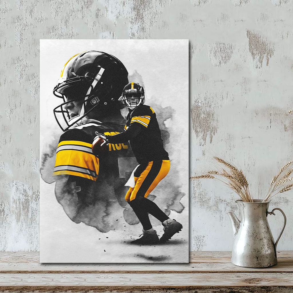Ben Roethlisberger Art Sports Decorative Poster School Dormitory 4 Canvas Wall Art Poster Decor Gift