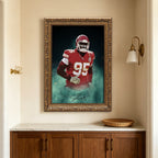 Chris Jones Celebrity Sports Art Poster School Dining Room Decoration 4 Canvas Wall Art Poster Decor Gift