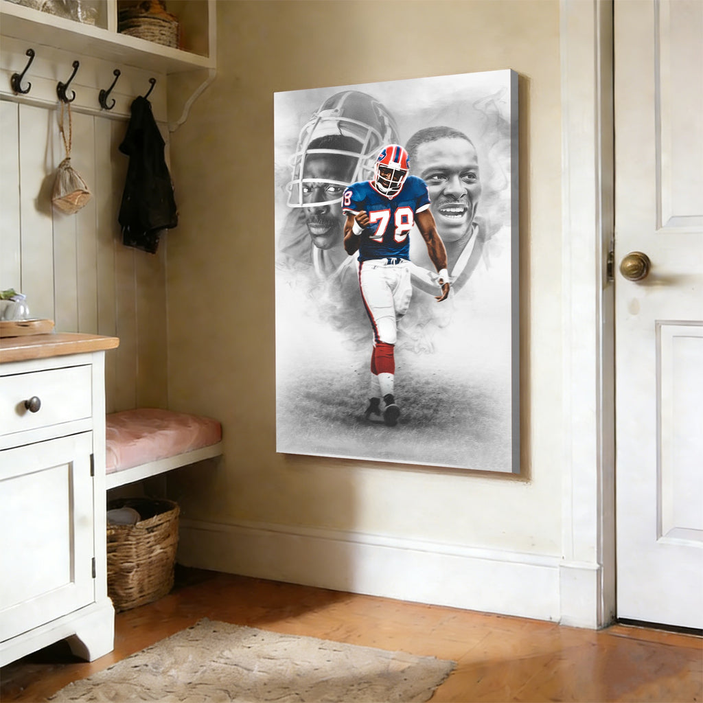Bruce Smith Celebrity Sports Art Poster School Dining Room Decoration 0 Canvas Wall Art Poster Decor Gift