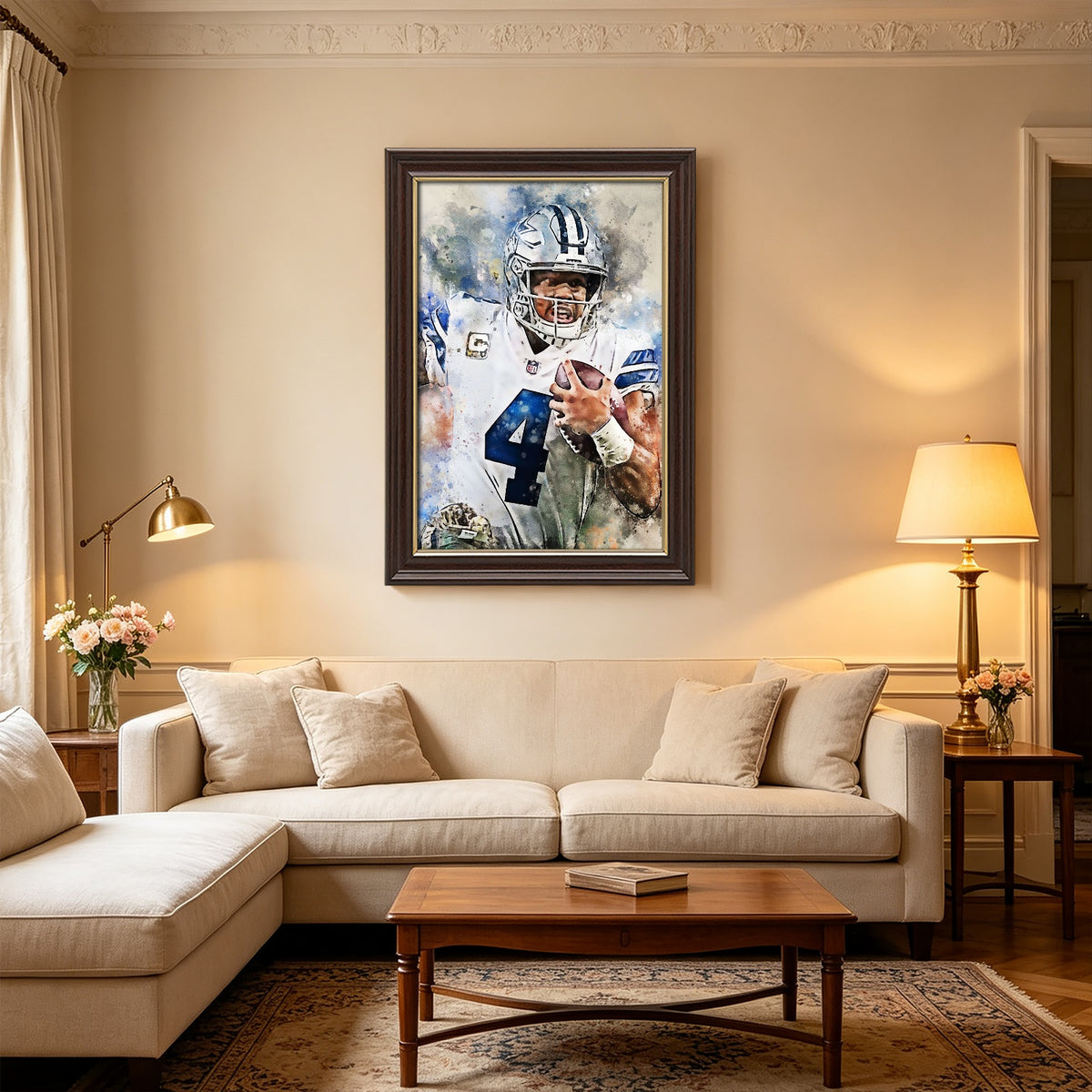 Dak Prescott Celebrity Sports Art Poster School Dining Room Decoration 0 Canvas Wall Art Poster Decor Gift