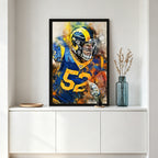Clay Matthews Celebrity Sports Art Poster School Dining Room Decoration 1 Canvas Wall Art Poster Decor Gift
