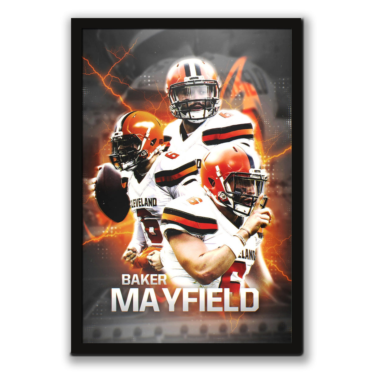 Baker Mayfield Sports Celebrity Art Deco Poster 10 Canvas Wall Art Poster Decor Gift