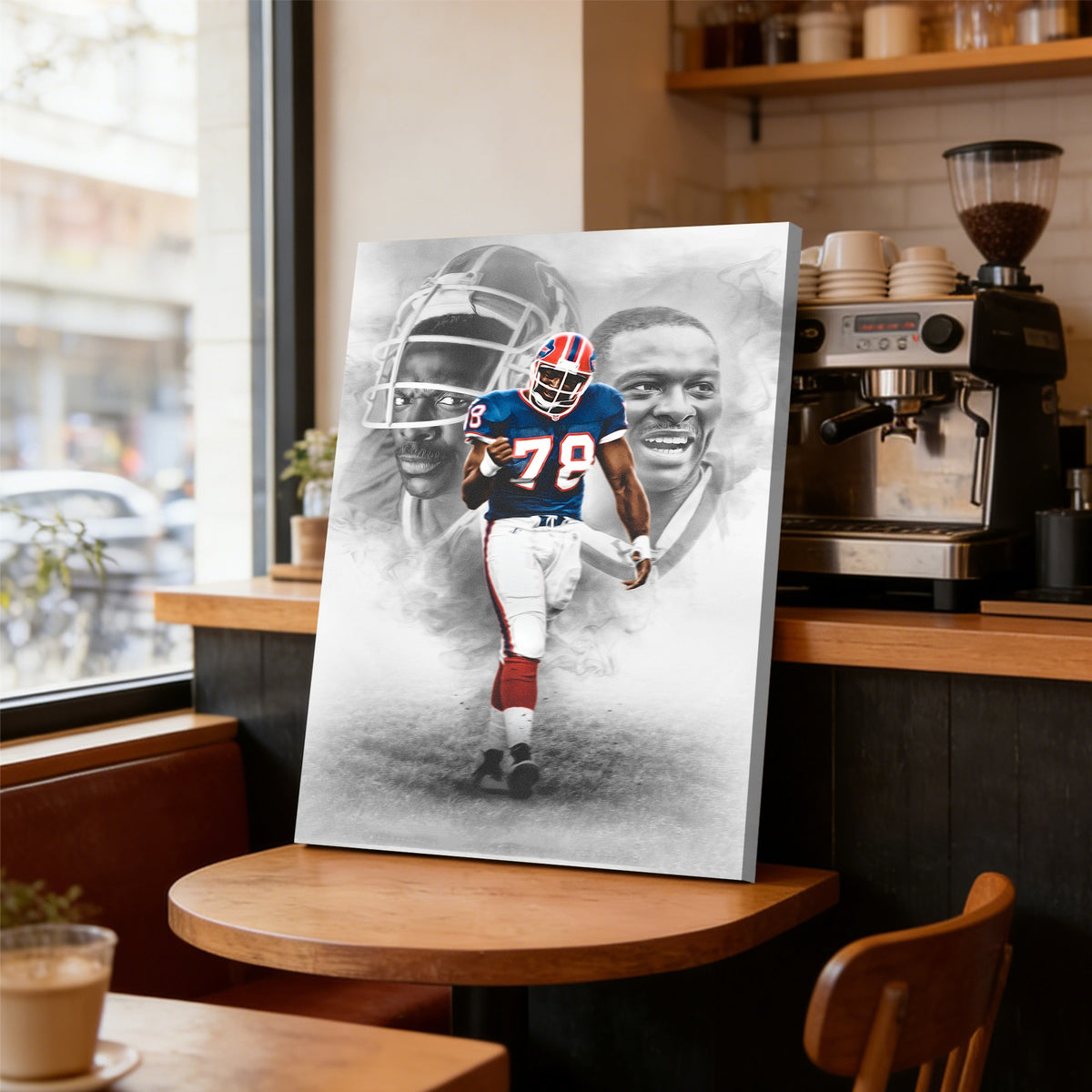 Bruce Smith Celebrity Sports Art Poster School Dining Room Decoration 0 Canvas Wall Art Poster Decor Gift