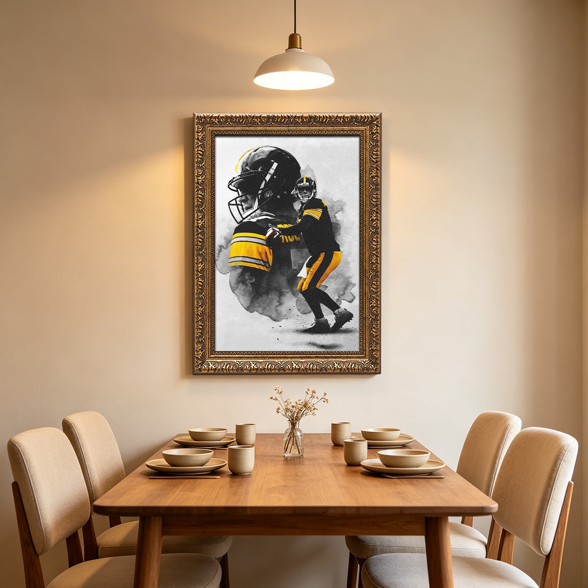 Ben Roethlisberger Art Sports Decorative Poster School Dormitory 4 Canvas Wall Art Poster Decor Gift