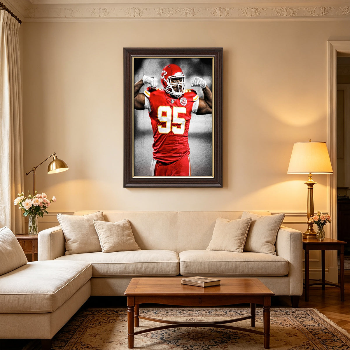Chris Jones Art Sports Decorative Poster School Dormitory 7 Canvas Wall Art Poster Decor Gift