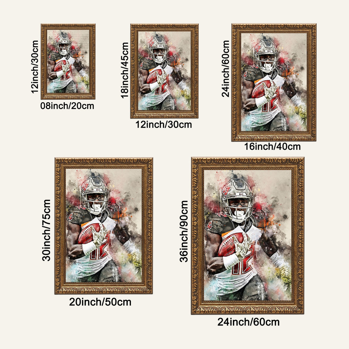 Chris Godwin Art Sports Decorative Poster School Dormitory 8 Canvas Wall Art Poster Decor Gift