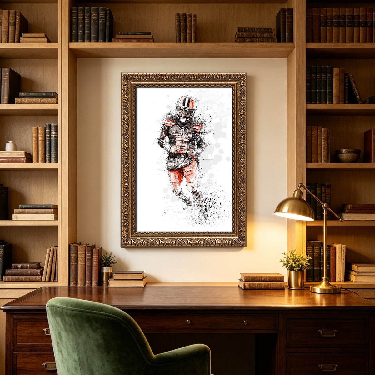 Baker Mayfield Art Sports Decorative Poster School Dormitory 0 Canvas Wall Art Poster Decor Gift