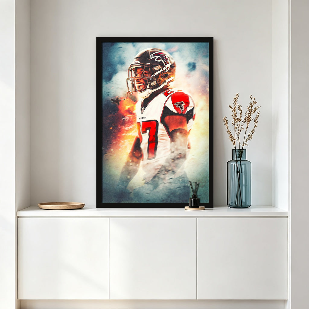Damontae Kazee Art Sports Decorative Poster School Dormitory 5 Canvas Wall Art Poster Decor Gift