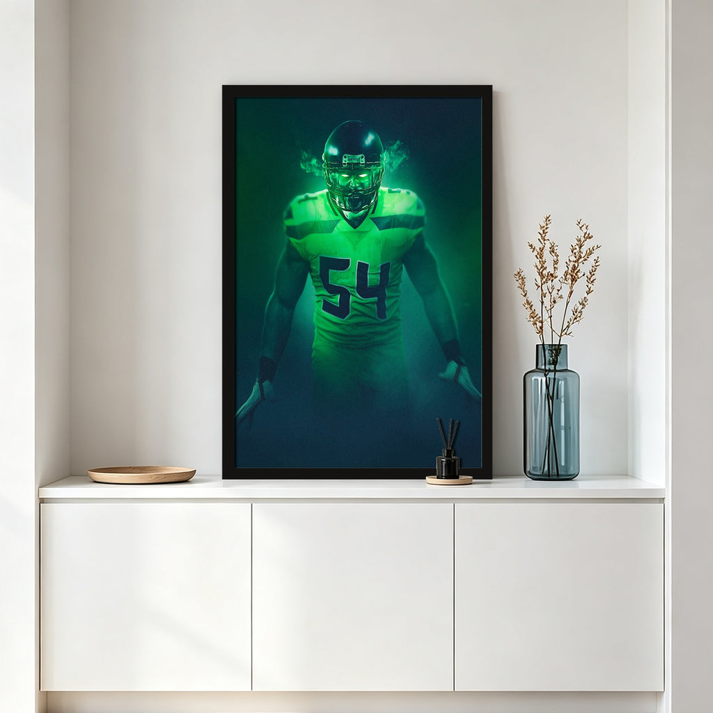 Bobby Wagner Art Sports Decorative Poster School Dormitory 6 Canvas Wall Art Poster Decor Gift