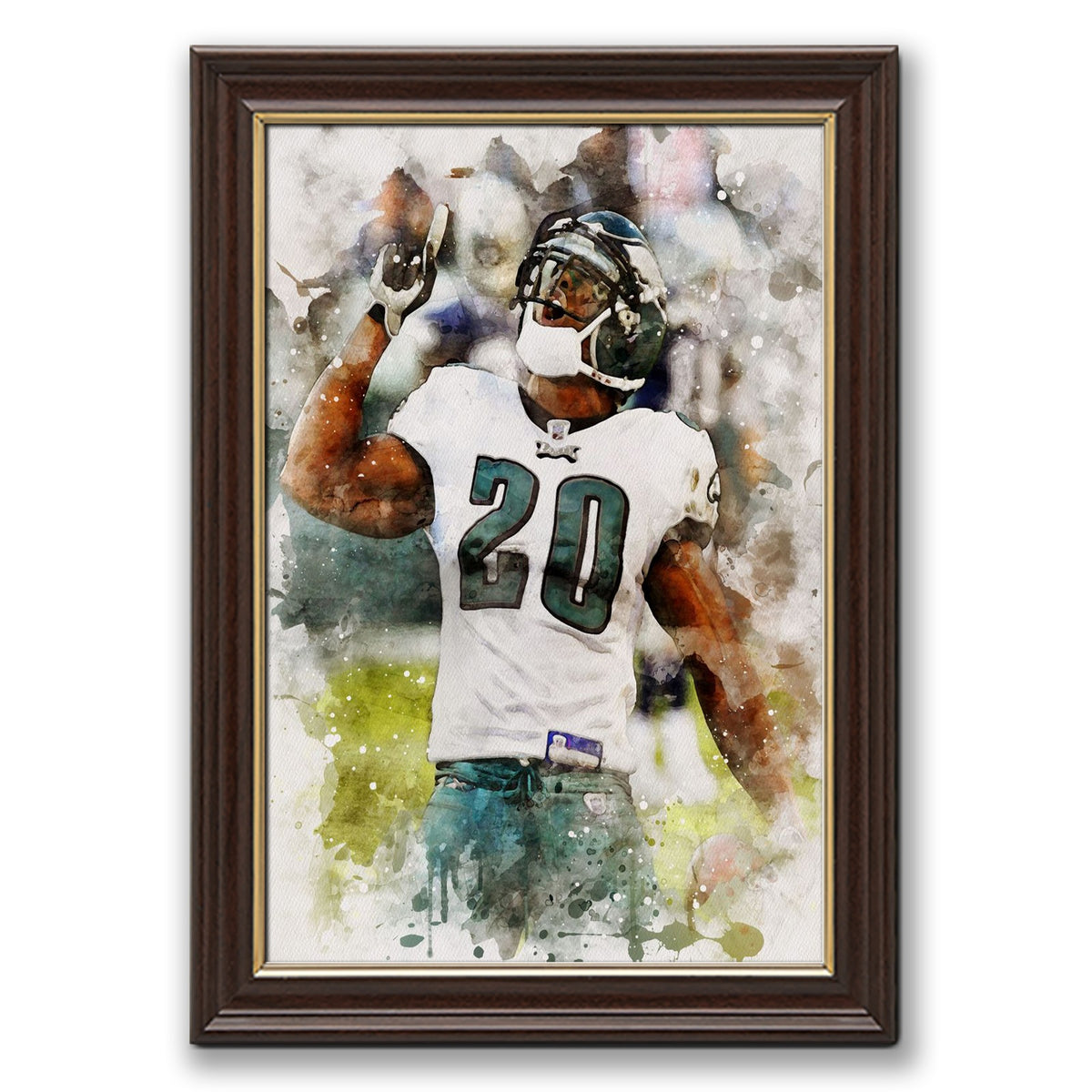 Brian Dawkins Art Poster 9 Canvas Wall Art Poster Decor Gift