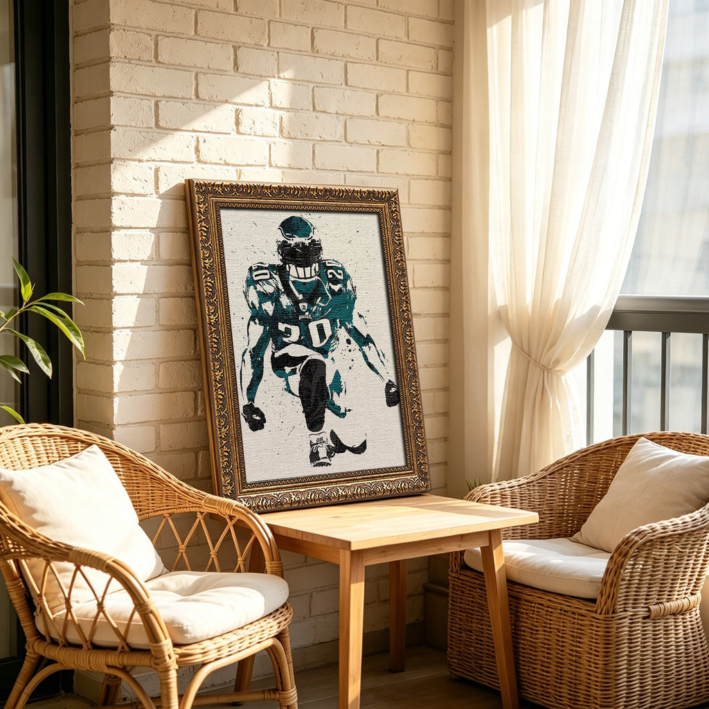 Brian Dawkins Art Poster 6 Canvas Wall Art Poster Decor Gift