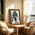 Brian Dawkins Art Poster 6 Canvas Wall Art Poster Decor Gift