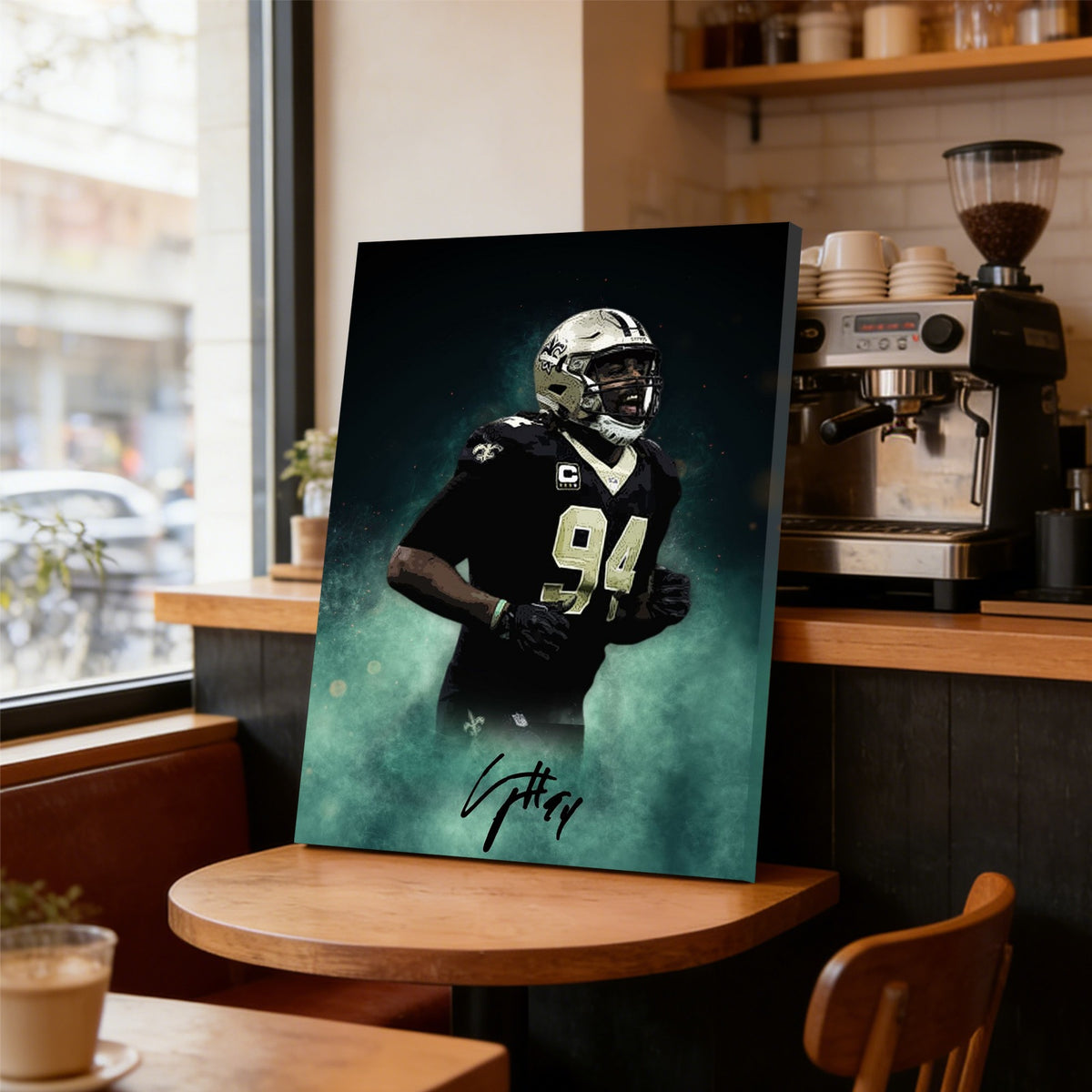 Cameron Jordan Celebrity Sports Art Poster School Dining Room Decoration 5 Canvas Wall Art Poster Decor Gift