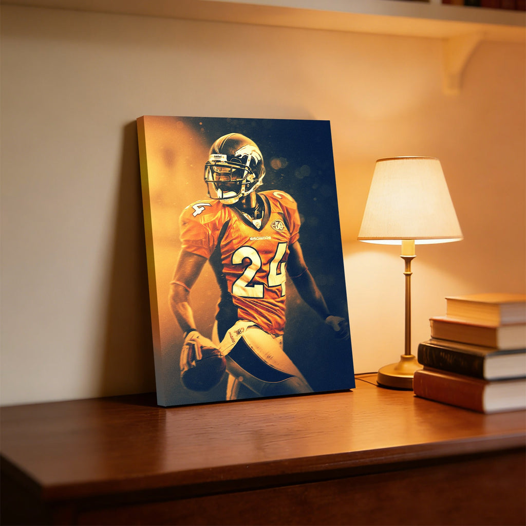 Champ Bailey Art Sports Decorative Poster School Dormitory 2 Canvas Wall Art Poster Decor Gift