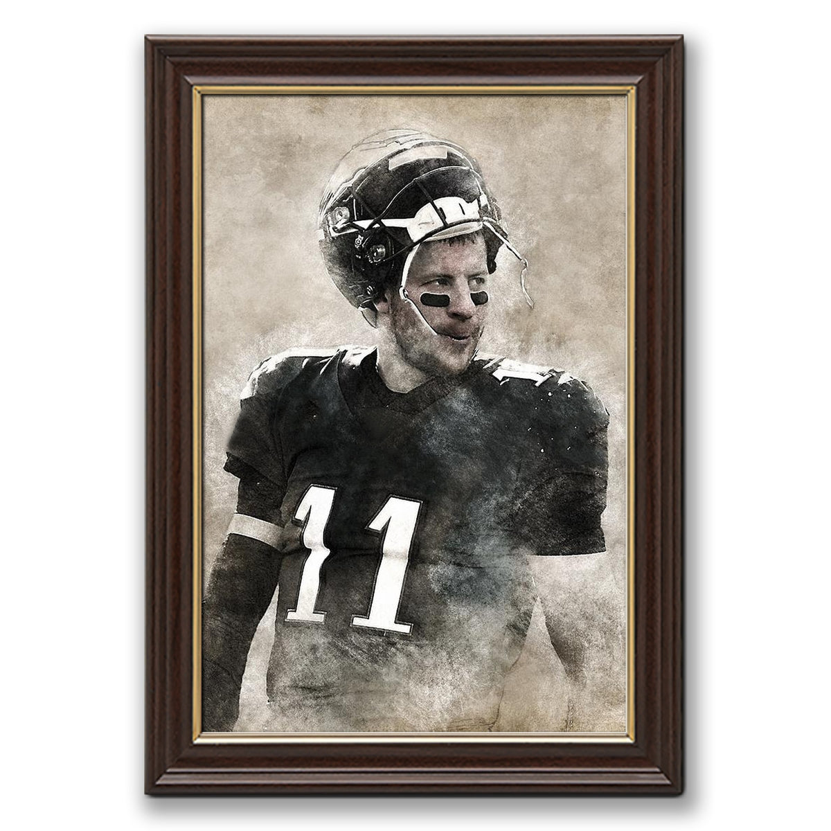 Carson Wentz Sports Celebrity Art Deco Poster 1 Canvas Wall Art Poster Decor Gift