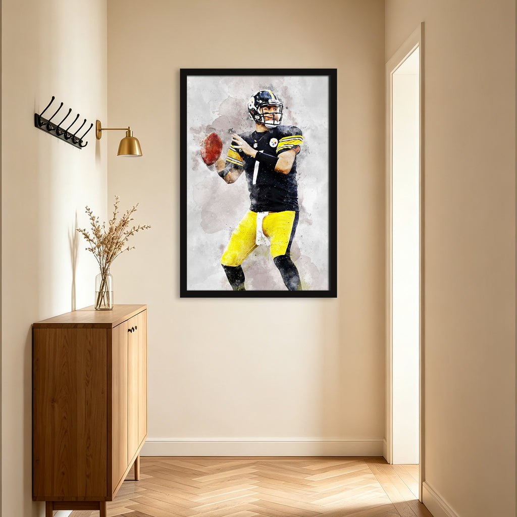 Ben Roethlisberger Celebrity Sports Art Poster School Dining Room Decoration 8 Canvas Wall Art Poster Decor Gift